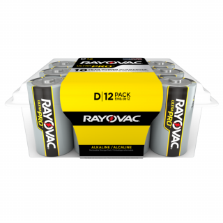 Rayovac Ultra Pro Alkaline D Batteries (12-Pack)